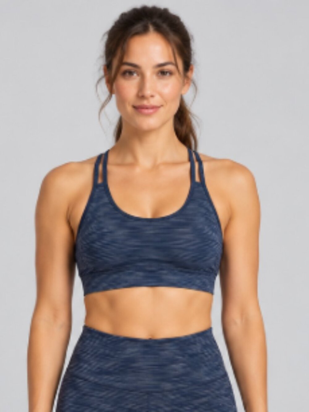 Lululemon heathered navy/blue sports bra - Size 4